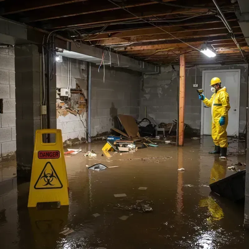 Flooded Basement Electrical Hazard in Daviess County, KY Property