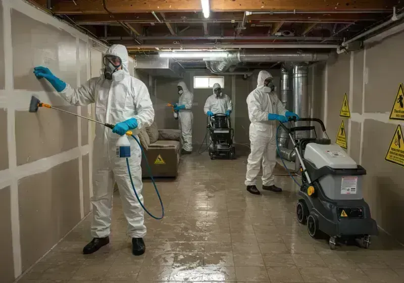 Basement Moisture Removal and Structural Drying process in Daviess County, KY